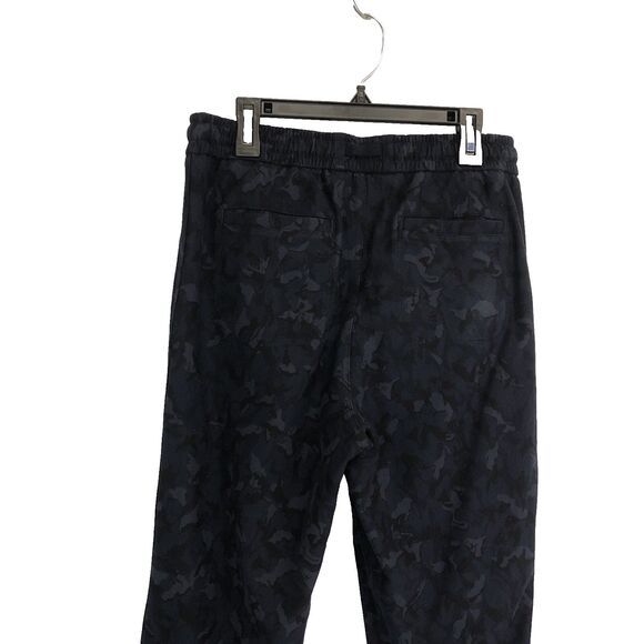 Athleta Stratum Camo Navy Elastic Waist Stretch Farallon Jogger Pants Sz 2 - Picture 12 of 14